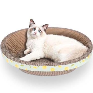 Imagem de LucaSng — Almofada oval para arranhador de gatos com bico de gato (vários tamanhos)