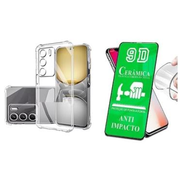 Imagem de Kit Capa Capinha Case Anti Impacto e Película Ceramica 9D Compatível Realme C75