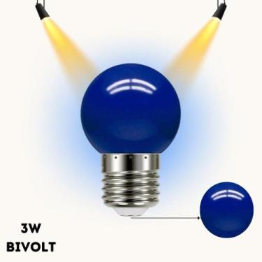 Imagem de Lâmpada de Led Bolinha 3W G45 Azul Kian - Kian Iluminação