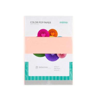 Imagem de Papel Color Pop Rosa Chiclete Fluorescente Mimo - A4 - 180 g - 25 fls
