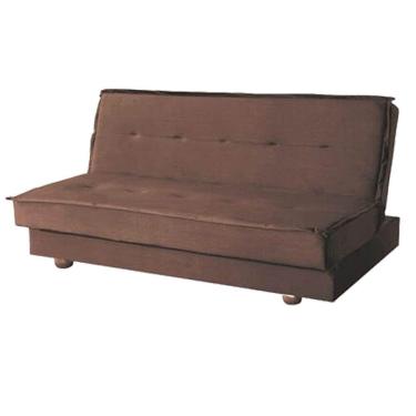 Imagem de Sofá Cama Diamante 2 Lugares 180cm Aifos Tecido Suede Cor Marrom