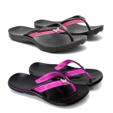 Imagem de Kit chinelo feminino ortopédico para esporão calcâneo - Alcalay, Rosa,