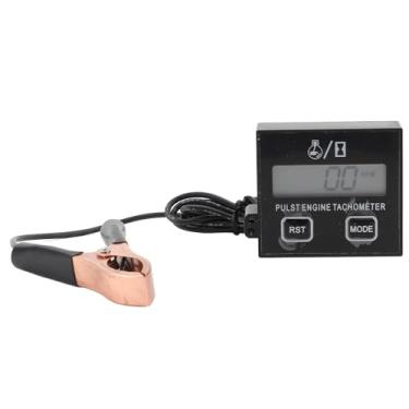 Imagem de Velocímetro Digital Com Display LCD 30000RPM para Motores a Gasolina Cortador de Grama Trator ATV