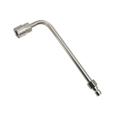 Imagem de ＡＷＨＡＯ Haste de extensão angular para calha de lavadora de alta pressão, conector curvo multifuncional resistente ao desgaste para quintal, 160mm L Shaped