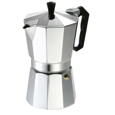 Imagem de Cafeteira Italiana de Alumínio Café Expresso 6, 9 Xícaras Cafeteira Italiana Aço(6 Xícaras/300ML)