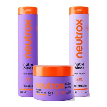 Imagem de Kit Neutrox Nutre Óleos Duo 300ml Creme De Tratamento 300g