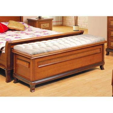 Imagem de Baú para Quarto de Casal Estofado 1,40m - Athenas Montanhês