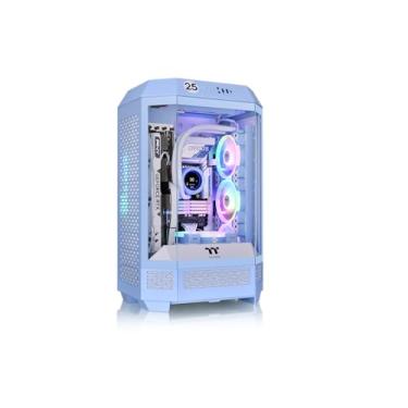 Imagem de Thermaltake Tower 300 Hydrangea Blue/Micro-ATX Capa para computador/Ventiladores pré-instalados 2 x 140 mm/2 anos de garantia