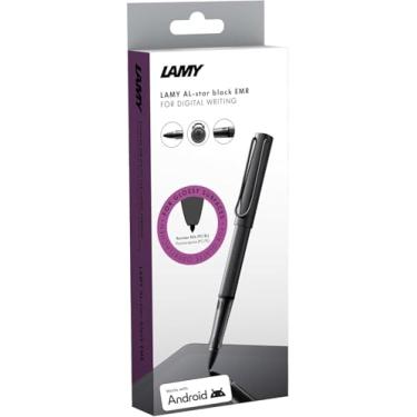 Imagem de LAMY Caneta digital AL-Star EMR Stylus, caneta digital de alumínio preto com aderência transparente e clipe de metal preto - Inter...