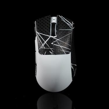 Imagem de Hokeyio Fita de aderência de mouse para Razer Deathadder V3 Pro Professional antiderrapante resistente ao suor preto e branco 0,4 mm