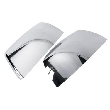 Imagem de Rldym Tampa do espelho retrovisor, lado esquerdo e direito do passageiro 87945-0C020 para Toyota Tundra Sequoia 2007-2021, capa de substituição da tampa do espelho 879150C040, 879450C020, cromada, 1