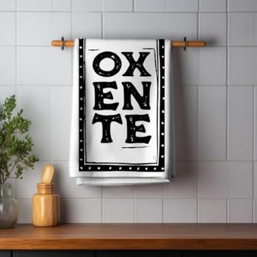 Imagem de Pano de Prato Atoalhado Festa Junina Cordel – Estampa Temática, Absorvente – 40x65cm (Oxente)