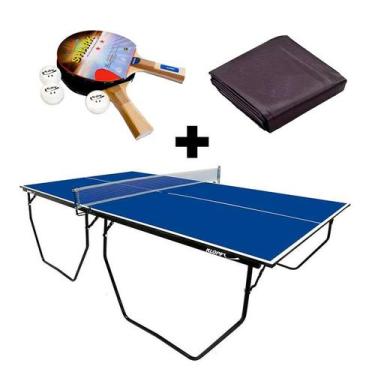 Imagem de MESA DE PING PONG C/ Rede e Rodinhas MDF 15mm 1009 KLOPF + KIT 5055 + 