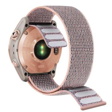 Imagem de Abanen Pulseira de relógio de secagem rápida de 20 mm para Garmin Fenix 8 de 43 mm/epix Pro 42 mm/Fenix 7S/6S/5S, pulseira esportiva ultraleve de nylon trançado para Instinct 2S / Instinct E de 40 mm