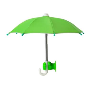 Imagem de Vaveren Guarda-chuva para celular com viseira de criativa, suporte com ventosa para navegação ao ar livre em carro, bicicleta, telefone, bicicleta, viagem, Verde