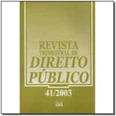 Imagem de Revista trimestral de direito publico ed. 41 - MALHEIROS EDITORES, 3