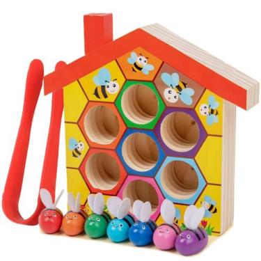 Imagem de Jogo Montessori Toy YUNCHY Bee to Hive Matching há mais de 3 anos