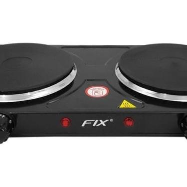 Imagem de Fogão Elétrico Portátil, 2 Bocas, 2000W, 5 Níveis de Temperatura, 43 x 21 x 4 cm, 110V