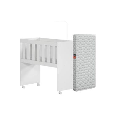 Imagem de Mini Berço Rubi 5 Em 1 Com Colchão Branco
