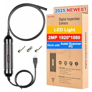 Imagem de Autel Câmera De Inspeção Digital Maxivideo Mv108S, 2Mp 1920*1080, Mv108/Mv105S/Mv105 Atualizada, Imagens E Vídeos, Endoscópio Industrial À Prova D'Água Ip67, Compatível Com Pc Scanners