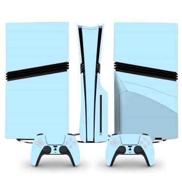 Imagem de Skin Sticker for PS5 Pro Disc Edition, Vinyl Decal Protective Cover Wrap for Game Console and Controller (Blue)