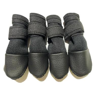 Imagem de Sapatinho cachorro Médio botinha pet - Napatinha, Preto