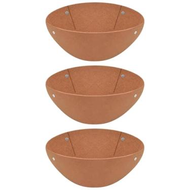 Imagem de Forros para Cestas de Flores,Forro para Plantas - 3 Peças Inserções De Vaso Em Feltro Para Cultivo Em Interior E Exterior E Decorações Para Janela Varanda Pátio Jardim