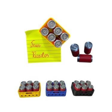 Imagem de Imã De Geladeira Mini Engradado 6 Latas Divertido - FLEX3D