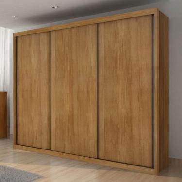 Imagem de Guarda Roupa Casal em MDF 3 Portas de Correr Palazzo Novo Horizonte, C