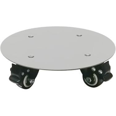 Imagem de Caddy De Metal Pesado Com Rodas Bloqueáveis, Rolante De Aço Inoxidável Plt Std, Vaso De Flores Plt Dolly Em Rodízios Para Interior E Exterior, 12" Capacity 220lb