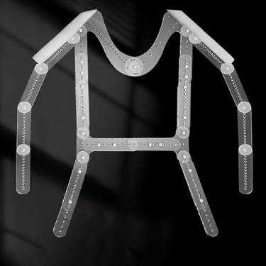 Imagem de Suporte Para Manequim Plástico Transparente Ajustável Em Pose, Cabides Para Roupas De Boutique Para Crianças & Mulheres/homens, Cabides De Fundo Para Fotografia Leves, Male