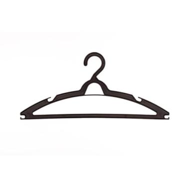 Imagem de Cabide Adulto Preto Kit 50 Cabides Reforçados Organizar Roupas