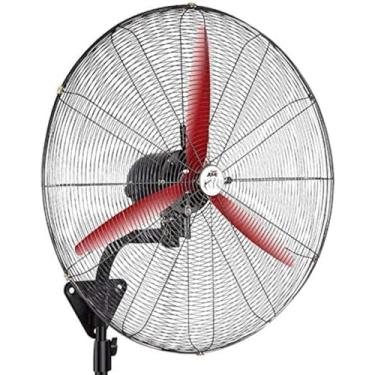 Imagem de Ventilador De Parede Industrial 150 ° Rotação Swing Ajustável Em 3 Níveis Rotação De Alta Velocidade Inclinação Ajustável Para Restaurantes Comerciais, Copper, 650mm