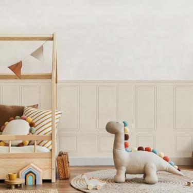 Imagem de Adesivo Decorativo Infantil Estilo Cerca Ripado Lavável Seguro Ideal Para Quarto de Bebê Menina Menino e Sala Kids