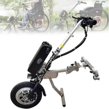 Imagem de 12ih Cadeira De Rodas Elétrica Garfo De Suspensão Handcycle Attachment, Terapia De Reabilitação Kit De Conversão De Cadeira De Rodas Elétrica Com Luz Frontal, B