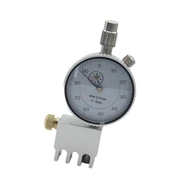 Imagem de simhoa Medidor de ação de corda de guitarra 0,005" / 0,01 mm Régua de ação de corda de precisão Fácil de usar Configuração compacta Ferramenta de, Base Plana de