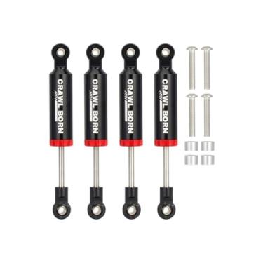 Imagem de 4pcs RC Shock Absorber Damper Internal Spring Built-in Spring for 1/10 RC Crawler Car Axial SCX10 I II III 90046 D90 RBX10 Wraith TRX4 MST Redcat Upgrade Parts (Black,80mm)