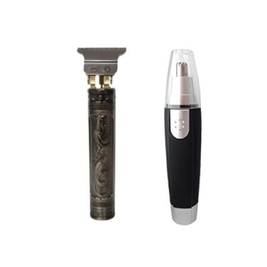 Imagem de Kit de Cuidados Pessoais Masculino – Máquina de Cortar Cabelo e Barbear Sem Fio, Barbeador Elétrico Recarregável USB, Aparador de Pelos Nariz e Ouvido, Portátil, Lâminas de Alta Precisão, Ideal para Barba, Cabelo e Acabamento.