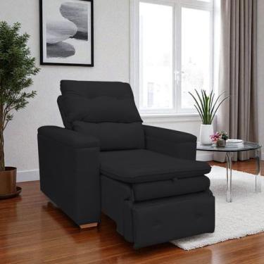 Imagem de Poltrona Do Papai Confortável Retrátil Reclinável Suede Srj - SRJ MÓVE