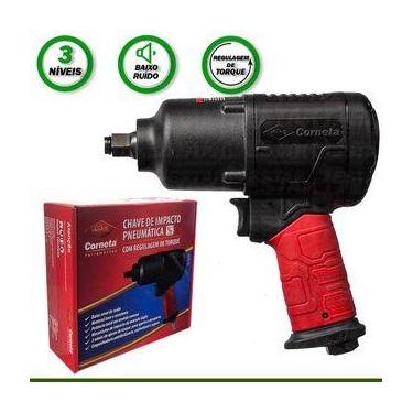 Imagem de Chave Impacto Pneumatica 1/2 Corneta Corneta, Vermelho, único