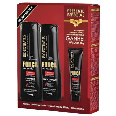 Imagem de Kit Promocional Bio Extratus Força e Pimenta Shampoo e Condicionador 350ml e Máscara de 90g