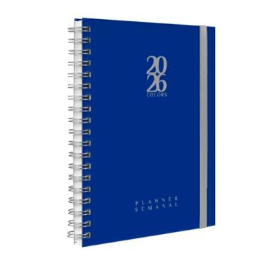 Imagem de Agenda 2026 Planner Semanal Plus Solid Colors Azul Royal