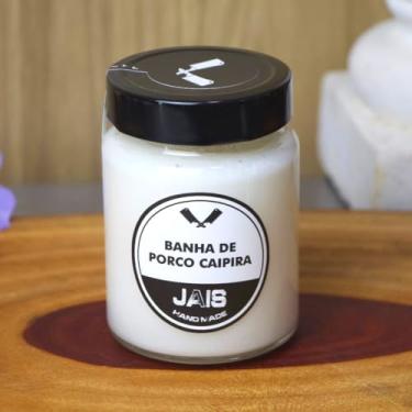 Imagem de Jais Handmade Banha de Porco Caipira, Artesanal, 500g, Produção Sustentável
