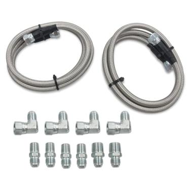 Imagem de Gxencks Refrigerador De Transmissão 52" Com Linhas Trançadas Aço Inoxidável, Adequado Para Chevy, Ford, Mopar, Gm, Gmc, Buick, Cadillac, Carros E Caminhões, Substituição Th350/700R4/Th400