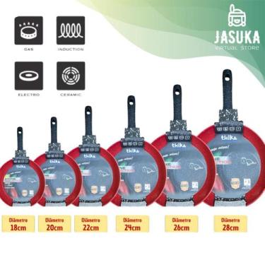 Imagem de Frigideira Tapioqueira Panquequeira Antiaderente Teflon para Frono a G