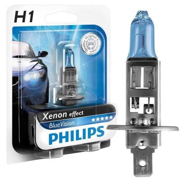 Imagem de Lâmpada Farol Philips Bluevision H1 12v 55w 12258bvb1