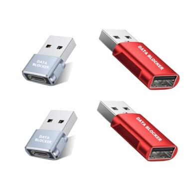 Imagem de Bloqueador de dados, bloqueador de dados USB C para iPhone 15 16 e qualquer carregamento de celular USB C, protege contra suco, à prova de hack 100% garantido, adaptador bloqueador de dados USB