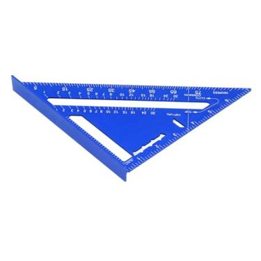 Imagem de Zhjvihx Carpenter Square Regan, Carpenter Square Fatide Matte Acabamento 90 45 Graus Hightity for Woodworking (Azul)