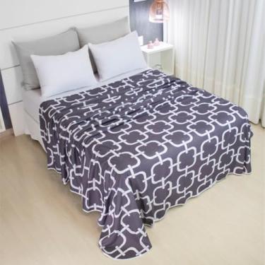 Imagem de Lençol Casal Sem Elástico Malha Estampada 100% Algodão Para Se Cobrir 2,20 x 2,20m Toque Macio, Conforto e Durabilidade Cozzilar (Modelo 3)