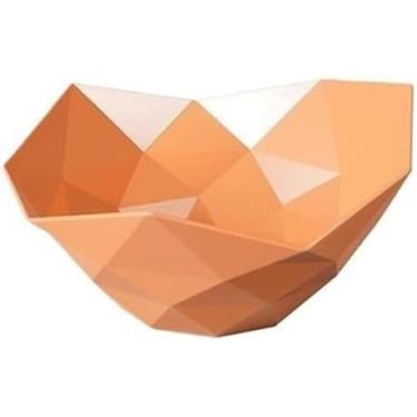 Imagem de Cesta De Frutas Contemporânea De Frutas De Luxo - Um Centro De Sala De Estar Elegante Para Nozes, Frutas Secas E Doces Fruteira Para Mesas De Chá E Mesas De Café Frutas Requintadas, Orange, 25cm